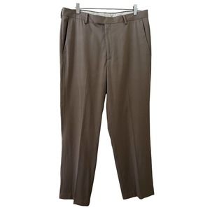 🌵Kenneth Cole Men's Khaki Flat Front Zipper Fly Casual Work Pants - Size 36